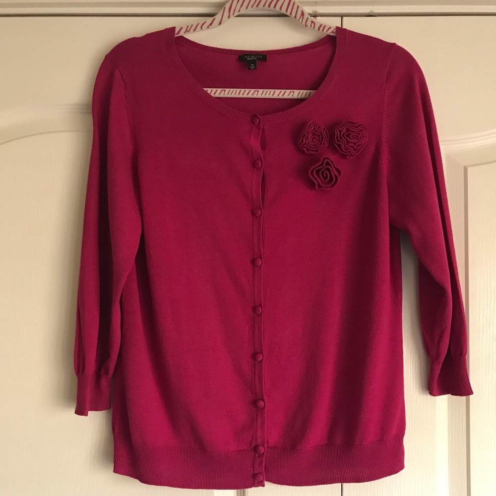 Talbots Cropped Cardigan